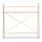 Baxton Studio Merida Glam Brushed Gold Metal and Natural Brown Wood 2-Tier Over Bed Queen Size Storage 182-11624-Zoro - alternate 8